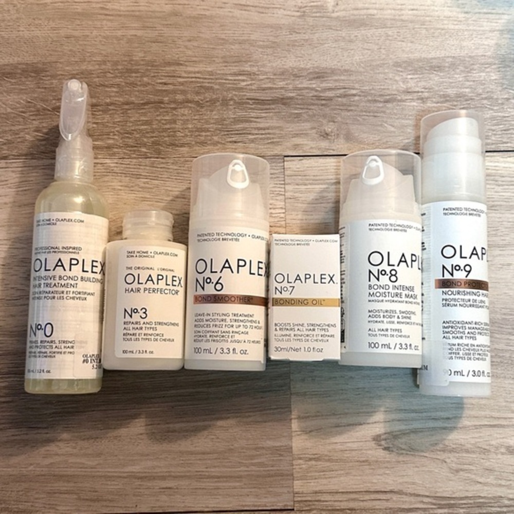 OLAPLEX Hair Repair System No. 0, No. 3, No. 6, No. 7, No. 8, No. 9.​